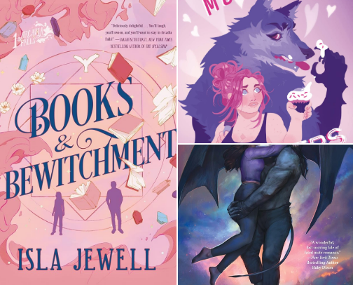 Feb Romantasy Releases!! cover photo collage