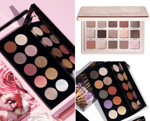 High end makeup palettes cover photo collage