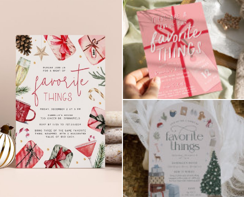 Holiday Party Trends: Favorite Things Gift Exchange cover photo collage