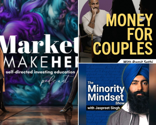 My Favorite Podcasts To Listen To cover photo collage