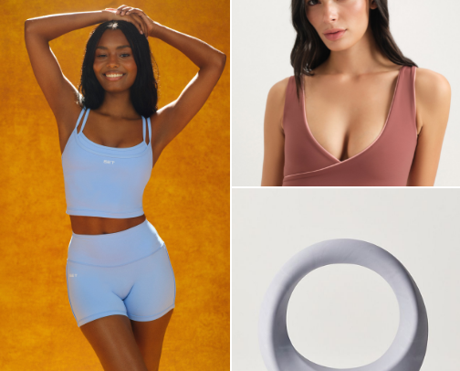Mindful Movement - Low Impact Athletic Wear and Equipment cover photo collage