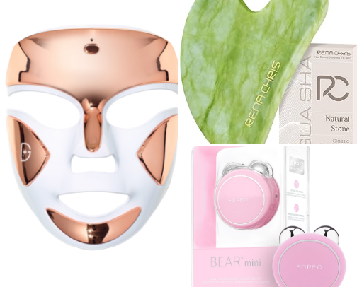 Facial devices cover photo collage