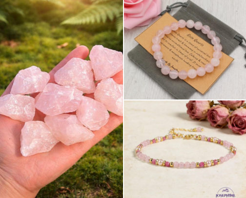 Rose Quartz Lover Essentials - Healing Heart Chakra cover photo collage