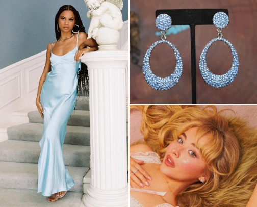 Baby blue cover photo collage