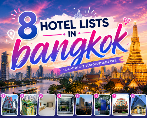 MY GO TO BUDGET HOTELS IN BANGKOK, THAILAND 🇹🇭 cover photo collage