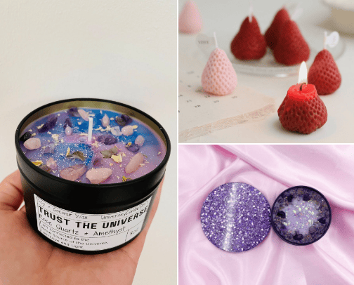 Candles for candle lovers cover photo collage