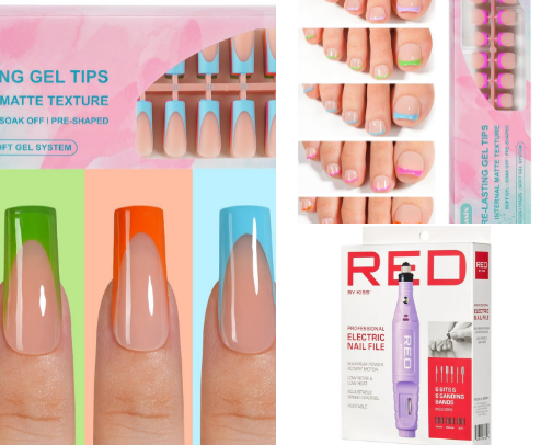 Salon Quality Press On Nails cover photo collage