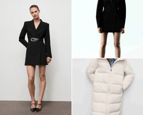 Trendy dress woman cover photo collage