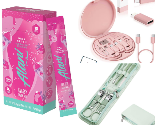 Purse with all the goodies cover photo collage