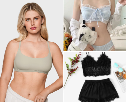 Bras/ Lingerie cover photo collage