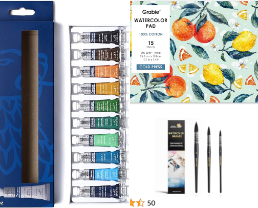 Watercolor Essentials cover photo collage