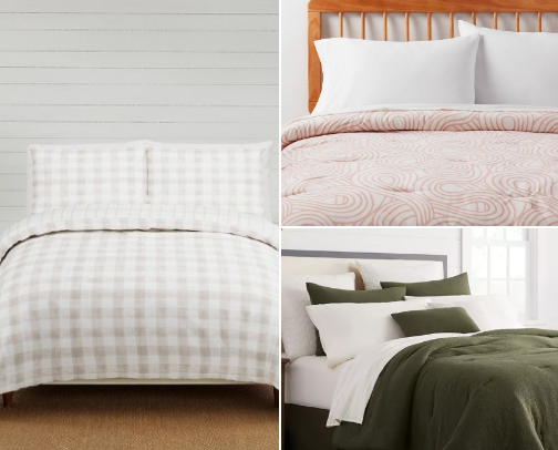 Affordable bedding cover photo collage