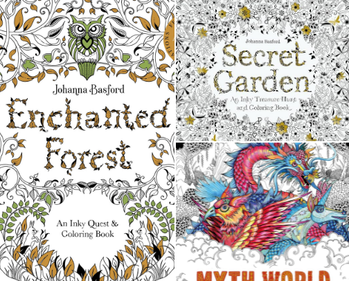 Unwind & Create : Colouring Books & Mindful Activities cover photo collage