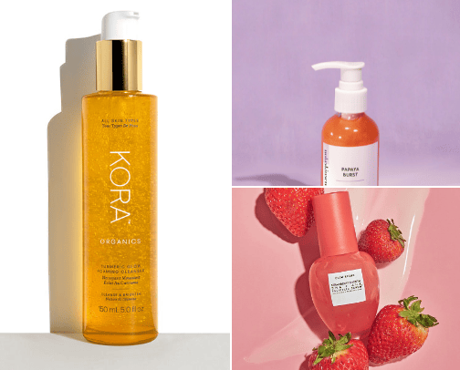 Skin care cover photo collage