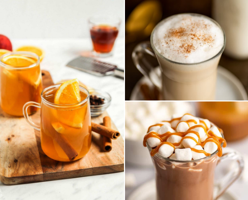 Cozy Fall Sips cover photo collage