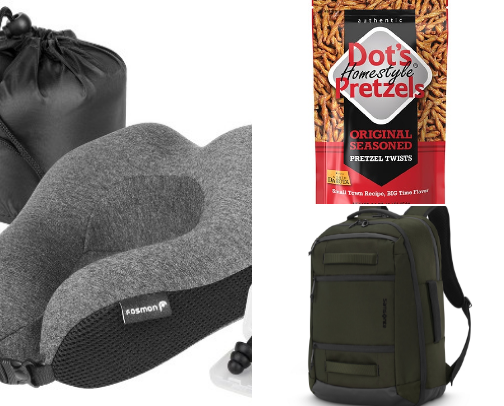 Airplane must haves from someone who flies every month cover photo collage