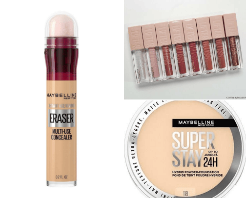 Maybelline cover photo collage