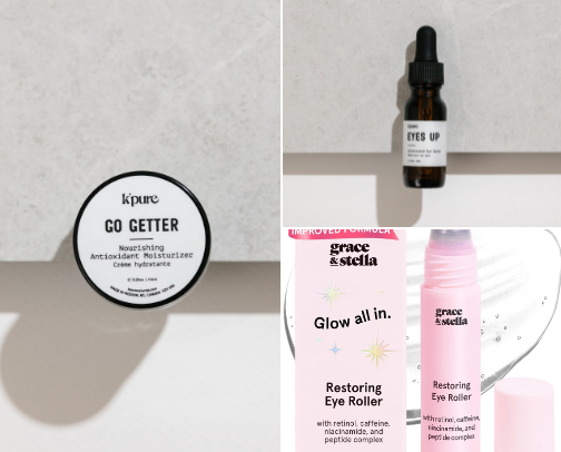 My top under eye brightening picks! cover photo collage