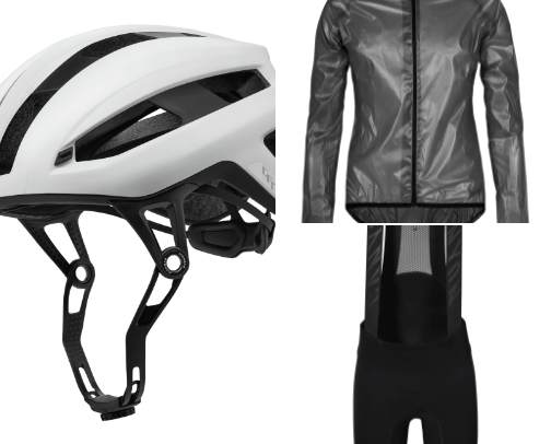 Cycling helmets, shirts, parts and more cover photo collage
