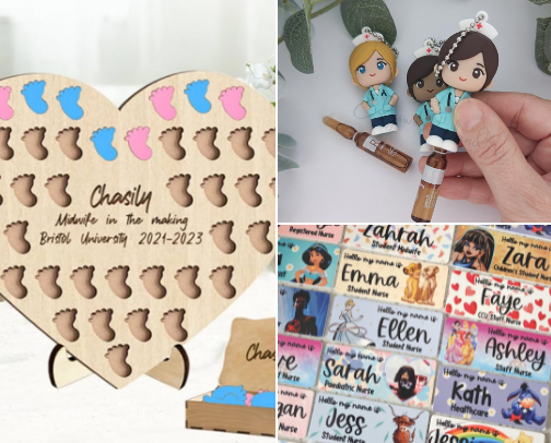 Student midwife essentials I actually use on placement 💙🩷 cover photo collage