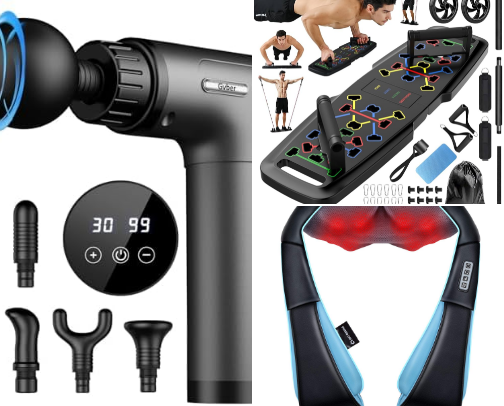 Gifts for him, who loves to exercise cover photo collage