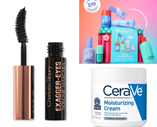 makeup/ skincare cover photo collage