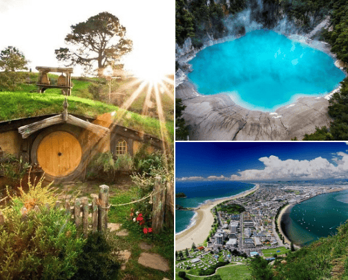 New Zealand Travel - Places to Stay cover photo collage