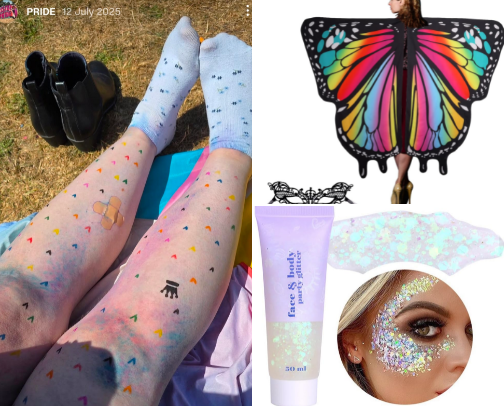 Pride Festival Fun | Fun Accessories & Must Haves To Survive The Day cover photo collage