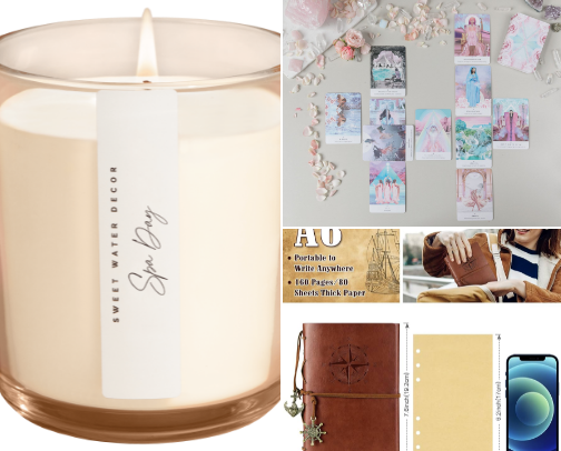 Sacred Self-Care: Tools for Intuition, Peace & Power cover photo collage