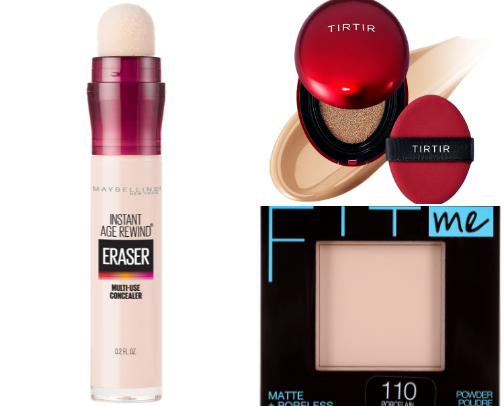 Concealers, foundations,blush,contours
.... cover photo collage