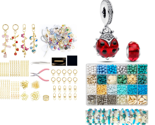 Bag Charms and Pins cover photo collage