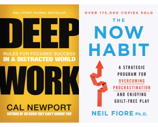20 Books to Stop Procrastinating, Build Better Habits & Get Things Done cover photo collage