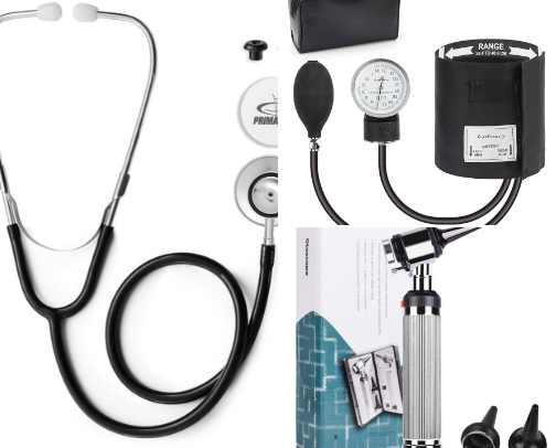Doctor's accessories cover photo collage