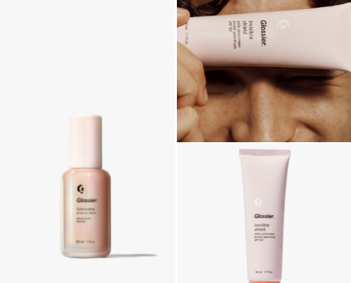 The Ultimate Glossier Guide😊 cover photo collage
