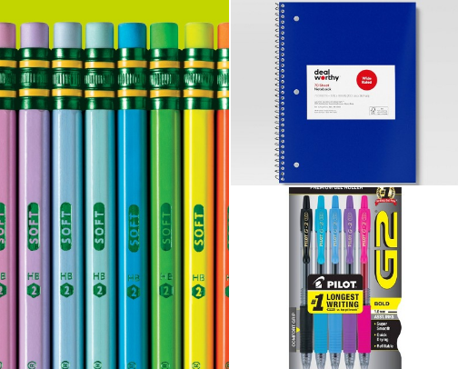 Back to school necessities cover photo collage
