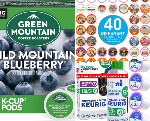 The Keurig Essentials and Drinks cover photo collage