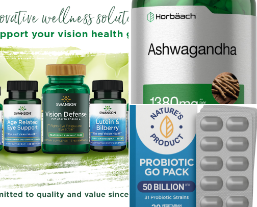Health and Supplements cover photo collage