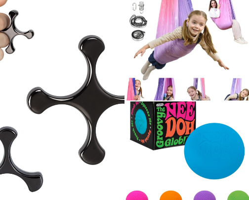 Sensory items for anyone who needs them cover photo collage