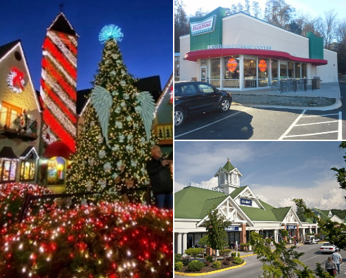 Pigeon forge: things to do and places to eat cover photo collage