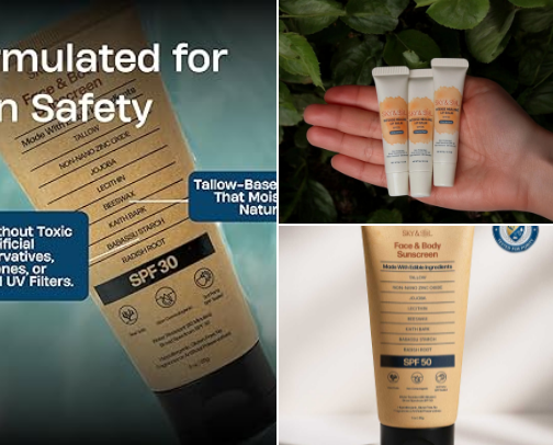 Sky & Sol SPF Favorites Clean Mineral Protection cover photo collage