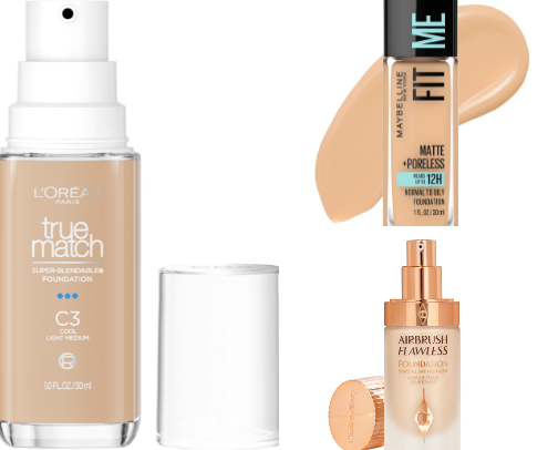 “Flawless Foundations: Your Guide to the Perfect Base” cover photo collage