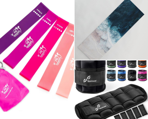 Work out essentials for home and gym 🏋‍♀️ cover photo collage
