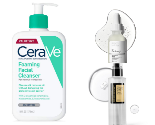 My simple nighttime skincare routine (products that actually work) cover photo collage