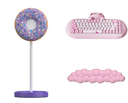 🌸Girly Pink Tech Setup🌸 cover photo collage