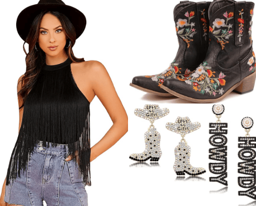 Country concert outfits cover photo collage