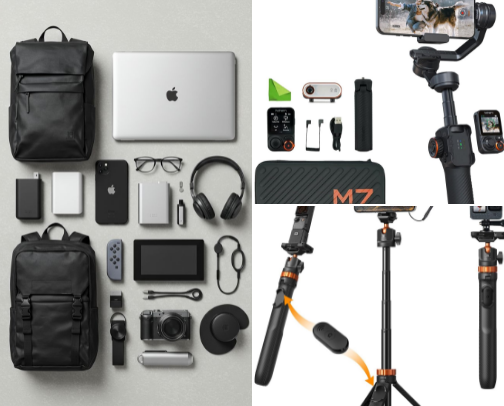 ✈️ "Essential Travel & Luggage Organizer List" cover photo collage