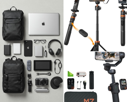 ✈️ "Essential Travel & Luggage Organizer List" cover photo collage