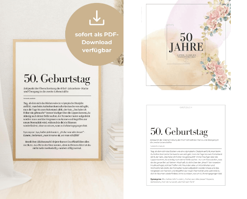 50 Geburtstag cover photo collage