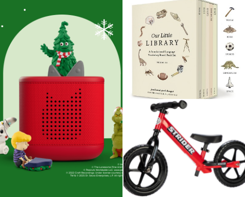 Toddler Gift Guide - Holiday edition for 2-3 yr olds cover photo collage