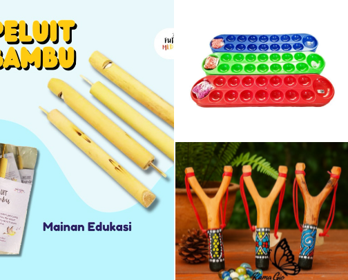 recommendations for traditional Indonesian toys 🪀🪁 cover photo collage